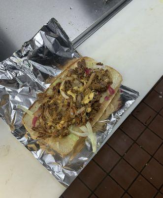 Steak and cheese sub