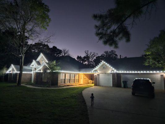 Cool white Christmas lights!