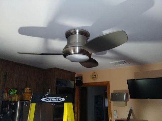 Installed fan.