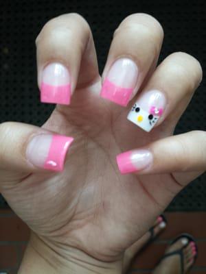 Hello kitty nails