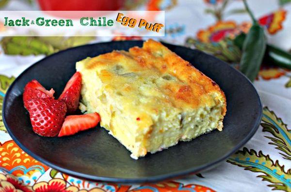 Green Chili Cheesy Egg Bite