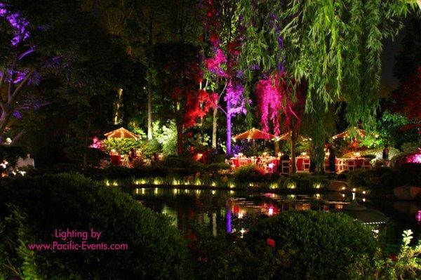 Outdoor Lighting at the Japanese Gardens at Long Beach State University