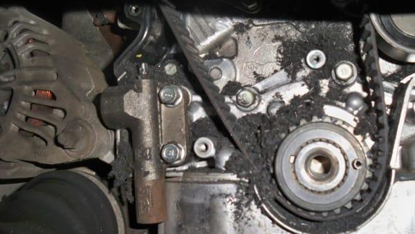 Shredded Timing Belt!  The Brake Team Special!