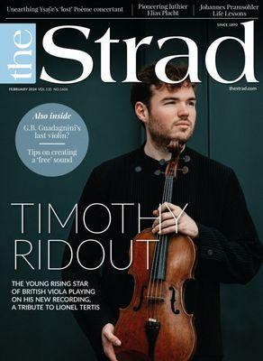 The Strad cover photo of violist Timothy Ridout