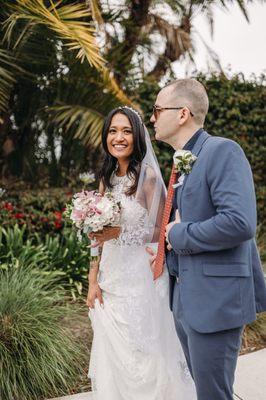 Elopment at the Marriage Hut downtown San Diego.
 Photo by Morning Owl Fine Art Photography