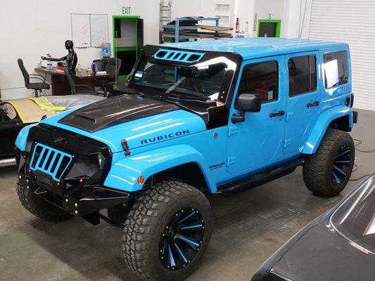 Blue Jeep