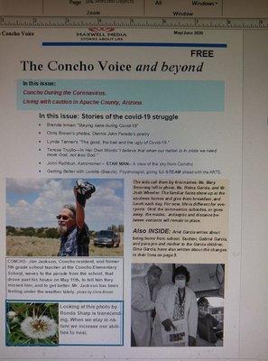 In issue #4 The Concho Voice and beyond focused on Covid-19.