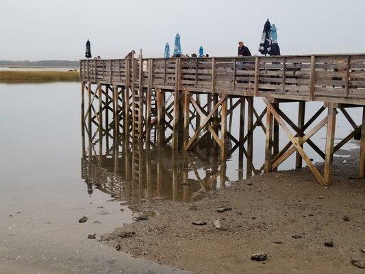 Low-mid tide, overcast, but lovely evening!