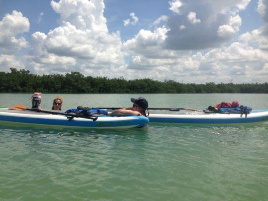 Time to paddle and swim on our tours.