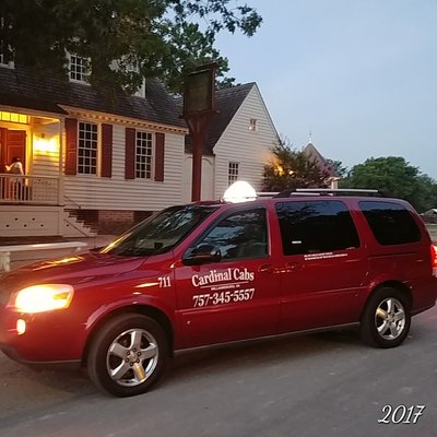 Early morning pickup on the Duke of Gloucester Street. Heading to Newport News Airport.