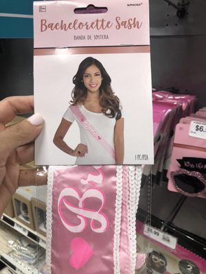 Bachelorette Sash - looks very cheap