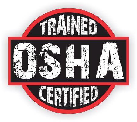 Certificate for OSHA training