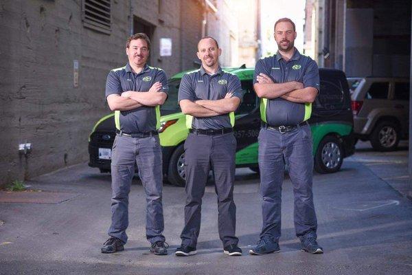 Meet Our Team of Appliance Repairmen! Eric (pictured left), Justin (center), and Christian (pictured right).