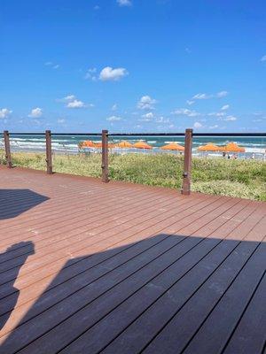 Beach deck at Bahia Mar