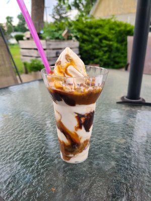 Turtle Parfait ordered with no whipped cream