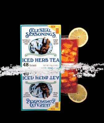 This is a studio product shot I did for Celestial Seasonings advertisement.