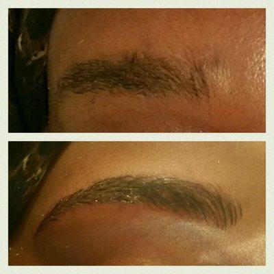 Shaping and Microblading