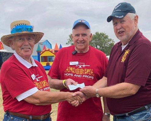 Fort Worth Chapter of the Military Order of the World Wars donates to help build memorial.