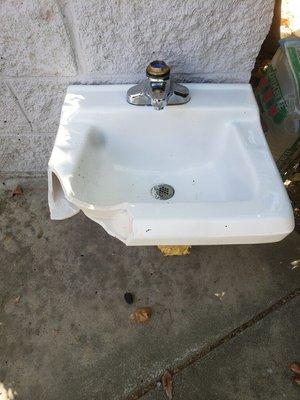 Wall mount sink installation