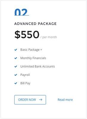 Advance Package for only $550/ month