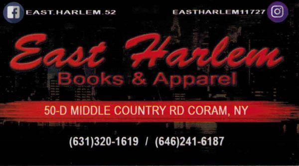 East Harlem Books & Apparel - Men's, Women's, Kid's, Sneakers, Books, Bags, Hats, Belts, Socks, Custom Prints, Custom T-Shirt...