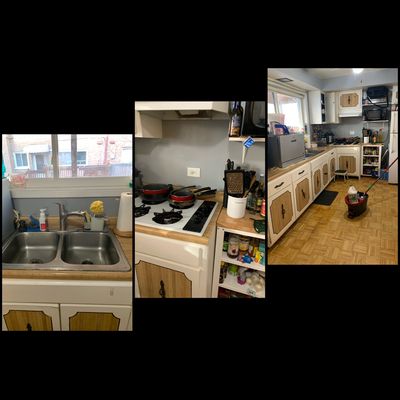 Kitchen Deep Cleaning- After I Gave It The Love & Attention It Needed. It Made Me Happy To See Such a Satisfied Client!