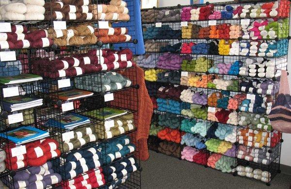 We carry a wonderful assortment of natural fiber yarns from Tahki, Elsebeth Lavold, Ella Rae and more!