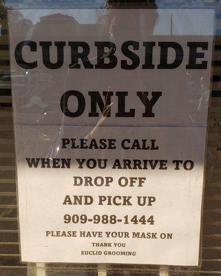 Curbside signage