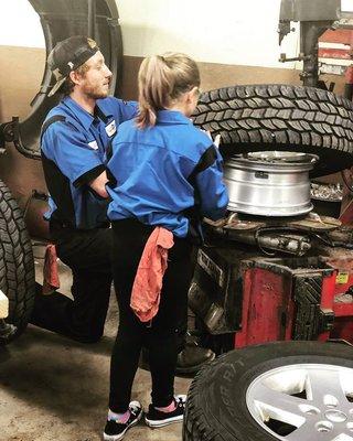 Sometimes we pull in some extra help at the shop!