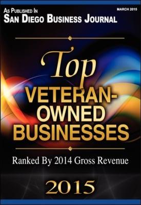 2014 Top Veteran Owned Business, San Diego Business Journal