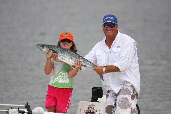 I will work as hard for you as I did to get my daughter this kingfish!  Fish On!