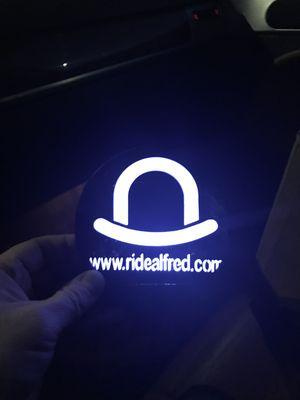 When you see a vehicle with the LED in the back window, you know it's an Alfred Chauffeured vehicle!  RideAlfred.com