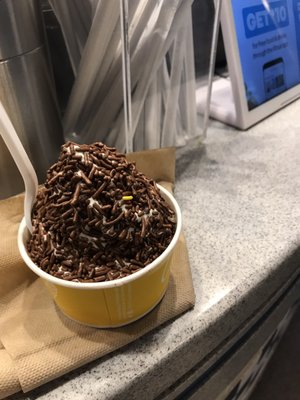 $4.70 for this "regular" size cup of twist with chocolate sprinkles-rip off!