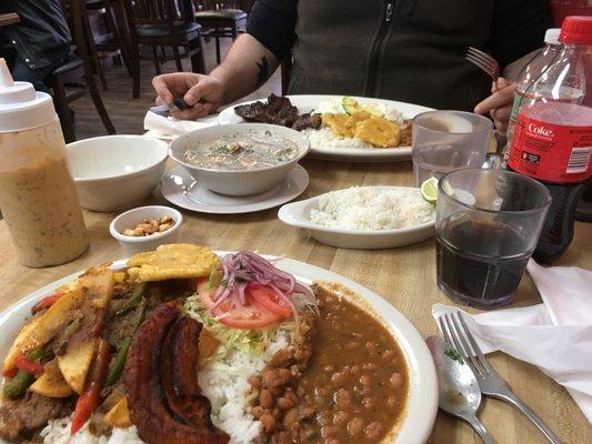 Bisteck Saltado and Sabor Latino Plate