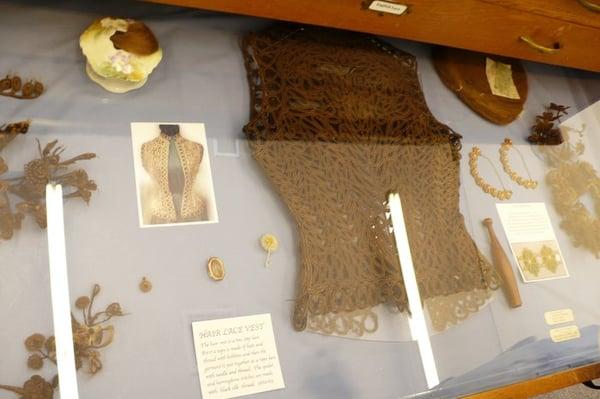 Lace vest made of human hair