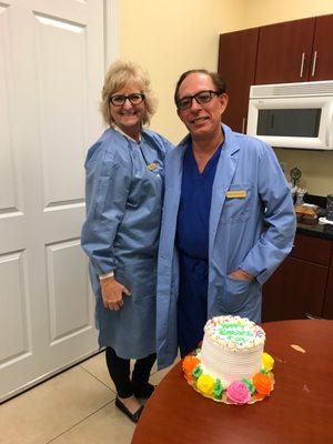 Dr. Marciano and Office manager Renee