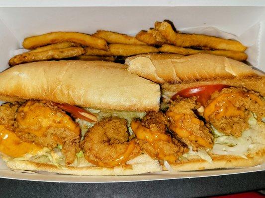 Skrimps Po Boy w/ fries