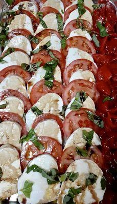 Roasted Peppers, Fresh Mozzarella and Tomatoes