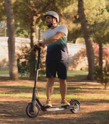 Safety first! Always wear a helmet when riding.