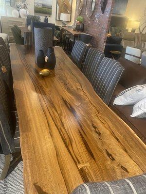 Incredible live edge solid table from Thailand