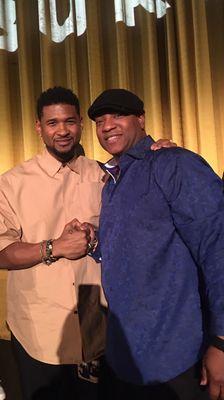 Celebrity Chef Brian Reynolds with Usher