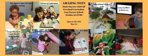 Early morning hours available!  Preschool curriculum