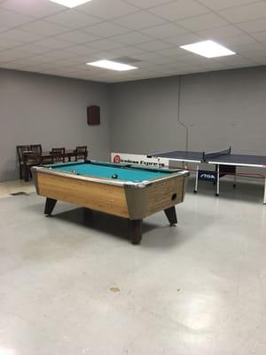 Enjoy a game of pool while we make your liquid, or come and just hang out!