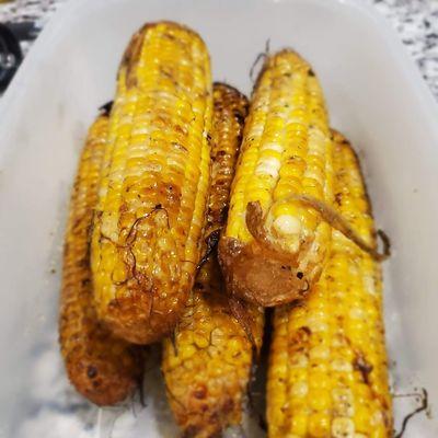 Grilled Butter & Garlic corn on the cob