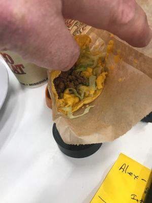 Corn shell taco