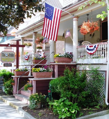 "Relax on our wraparound veranda while reading a book, surfing the internet or enjoying your favorite beverage."