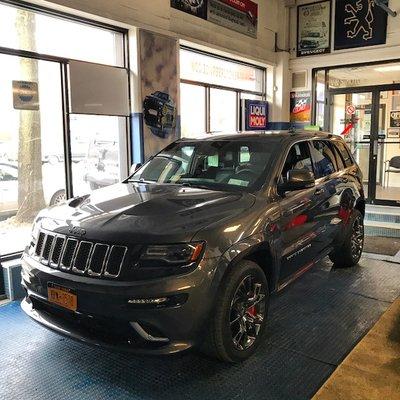 Here is a 2015 Jeep SRT8 just completed and ready for delivery. We are a manufacturer certified collision repair shop for JEEP!