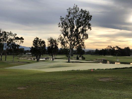 Short frost delay in late December.