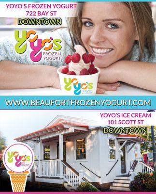 What's your favorite ice cream shop in Beaufort, SC? Yoyo's Soft-Serve Ice Cream or Yoyo's hand dipped ice cream.