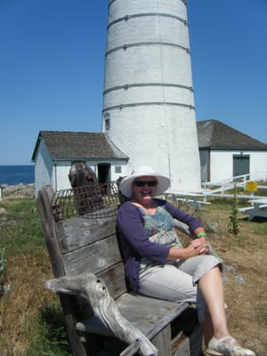 Scruffy Tourist in a scruffy chair